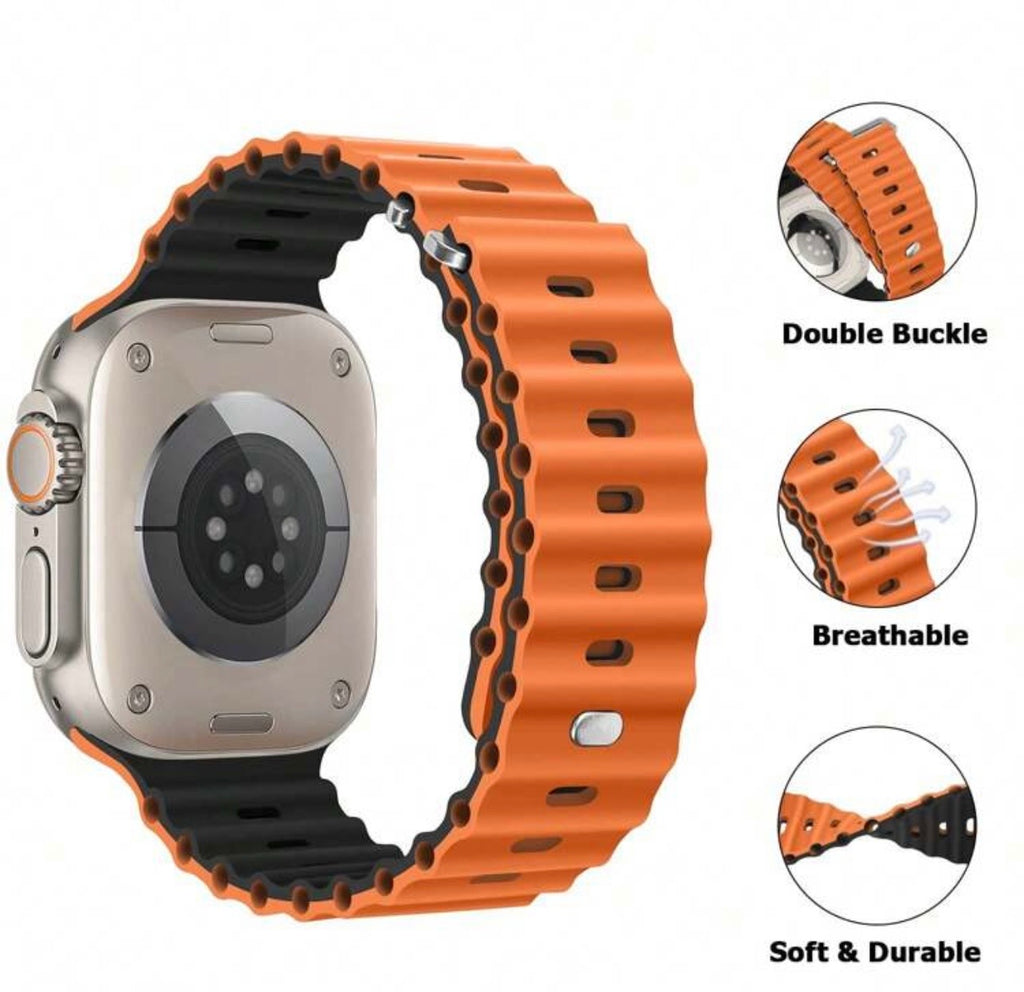 Two-Toned Ocean Loop Silicone Smartwatch Strap