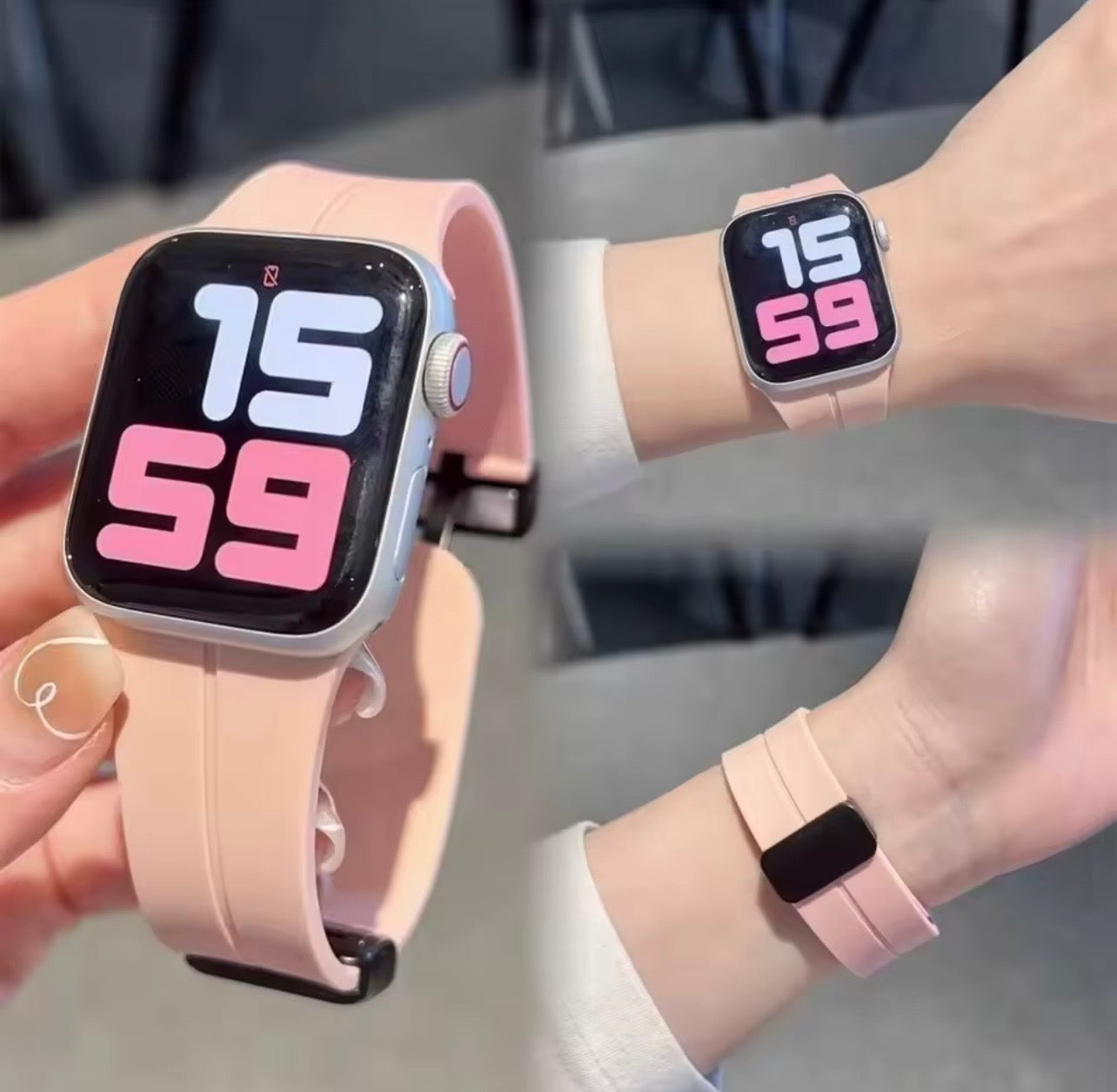 Magnetic Buckle Silicone Watchband