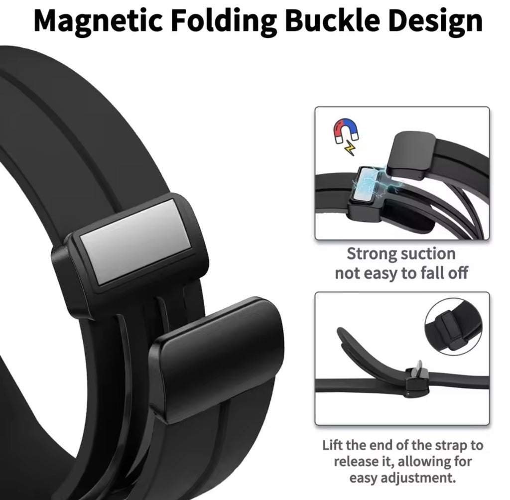 Magnetic Buckle Silicone Watchband