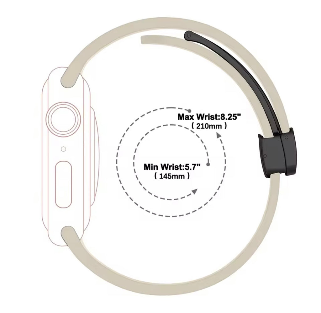 Magnetic Buckle Silicone Watchband