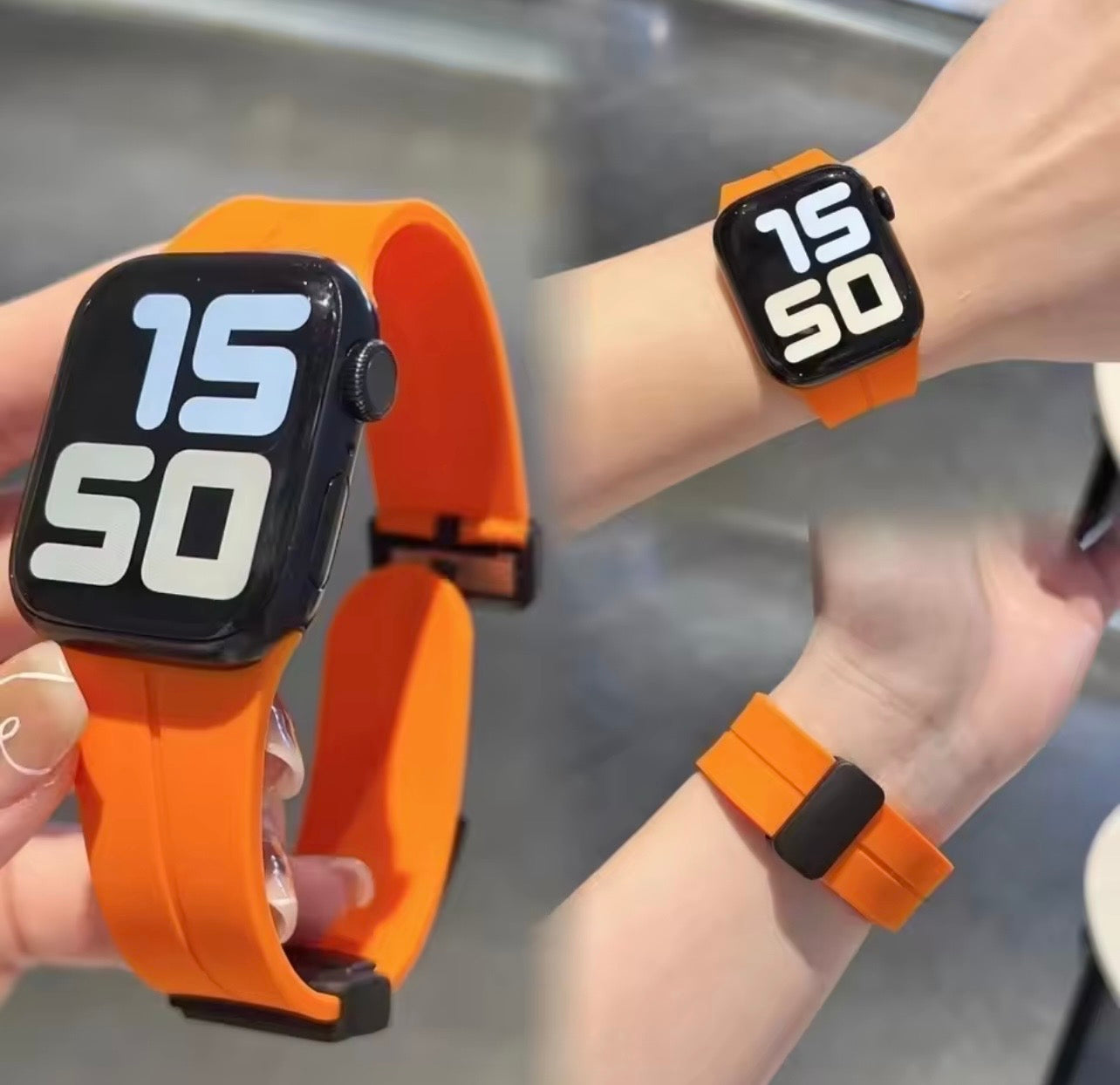 Magnetic Buckle Silicone Watchband