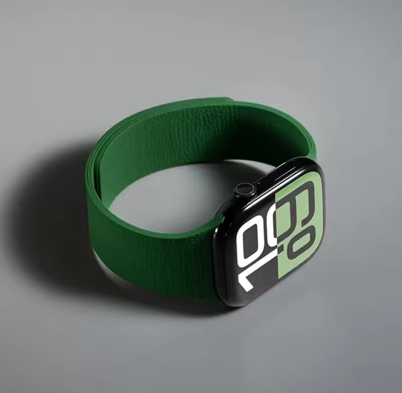 Lychee Grain Silicone Strap with Magnetic Snap