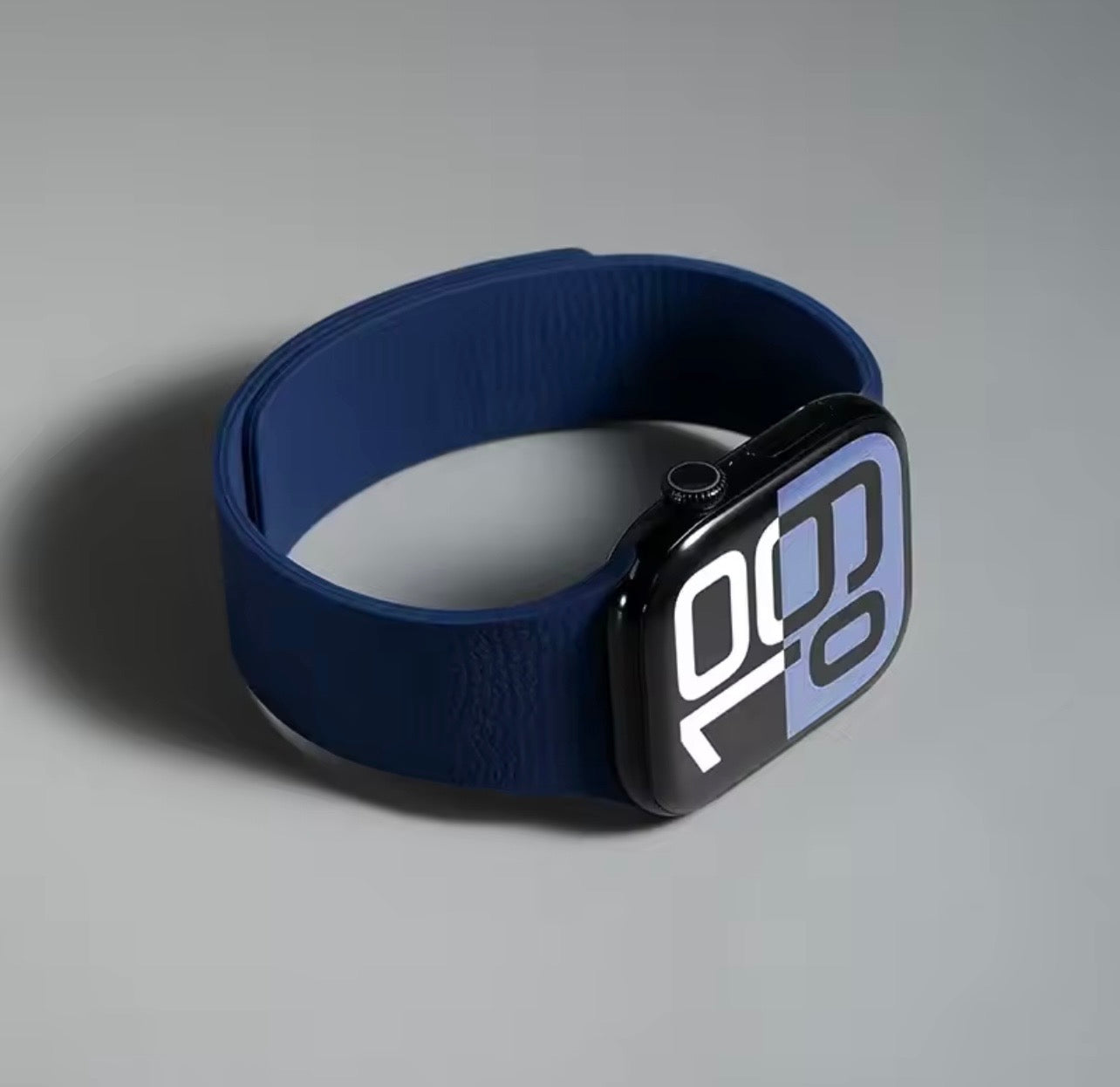 Lychee Grain Silicone Strap with Magnetic Snap