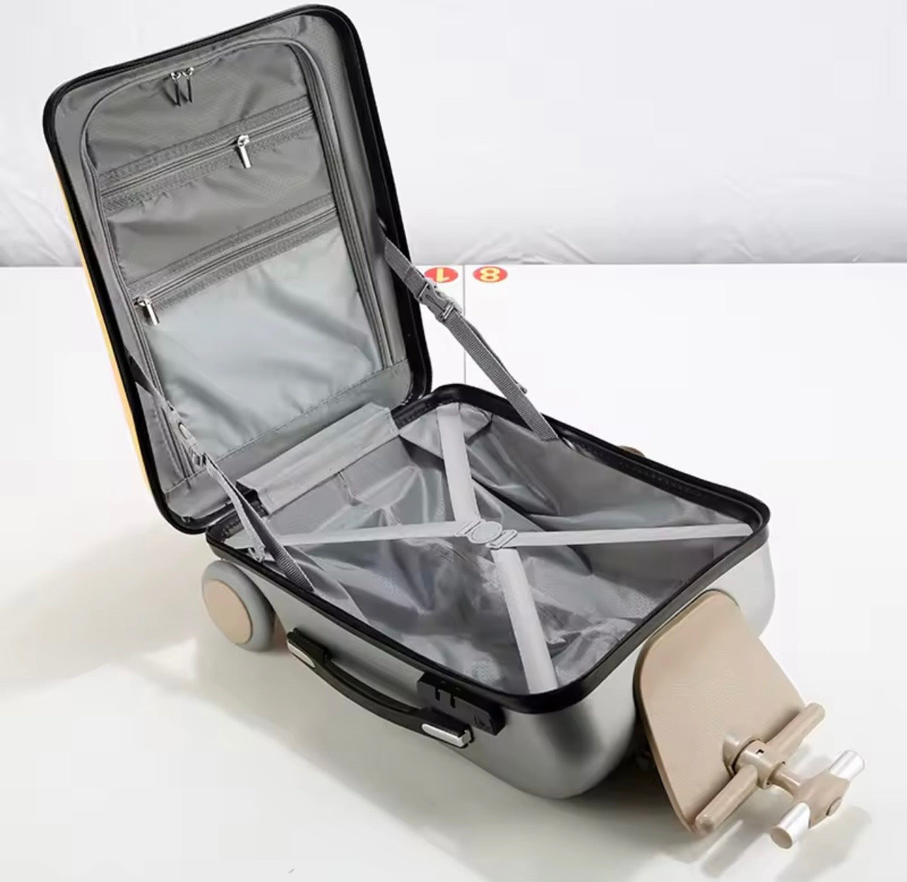 20-Inch Kids’ Scooter Luggage with Spinner Wheels