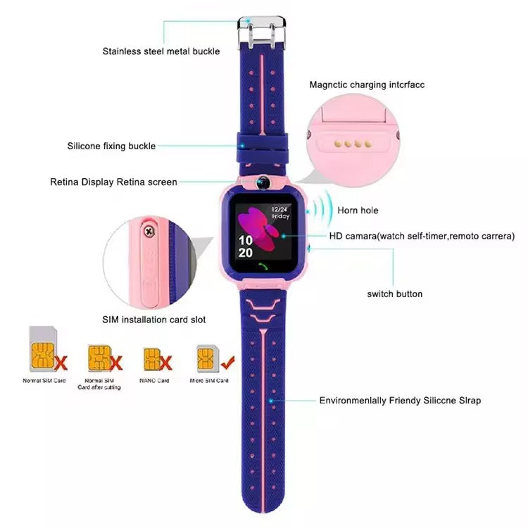 Q12 Kids Smartwatch – SIM Supported