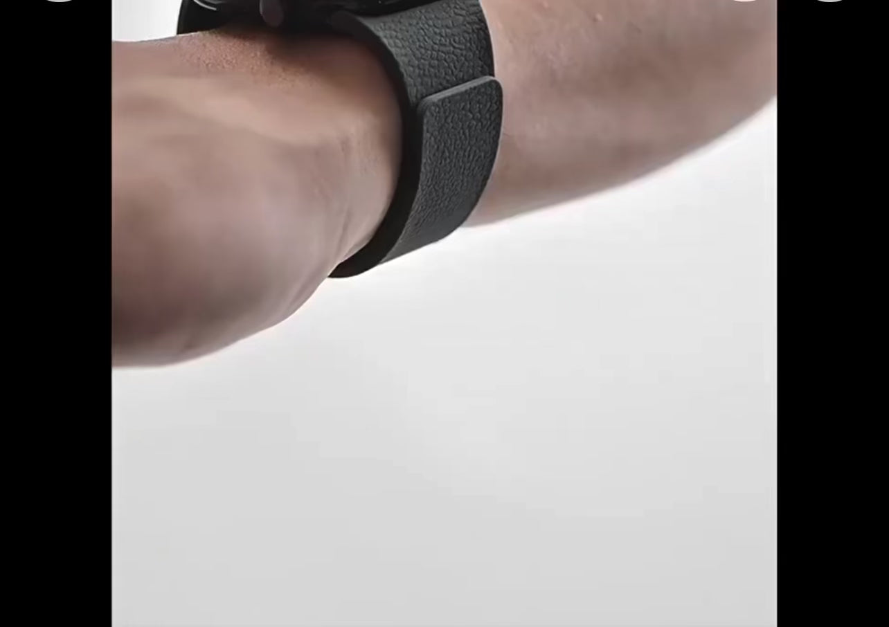 Lychee Grain Silicone Strap with Magnetic Snap